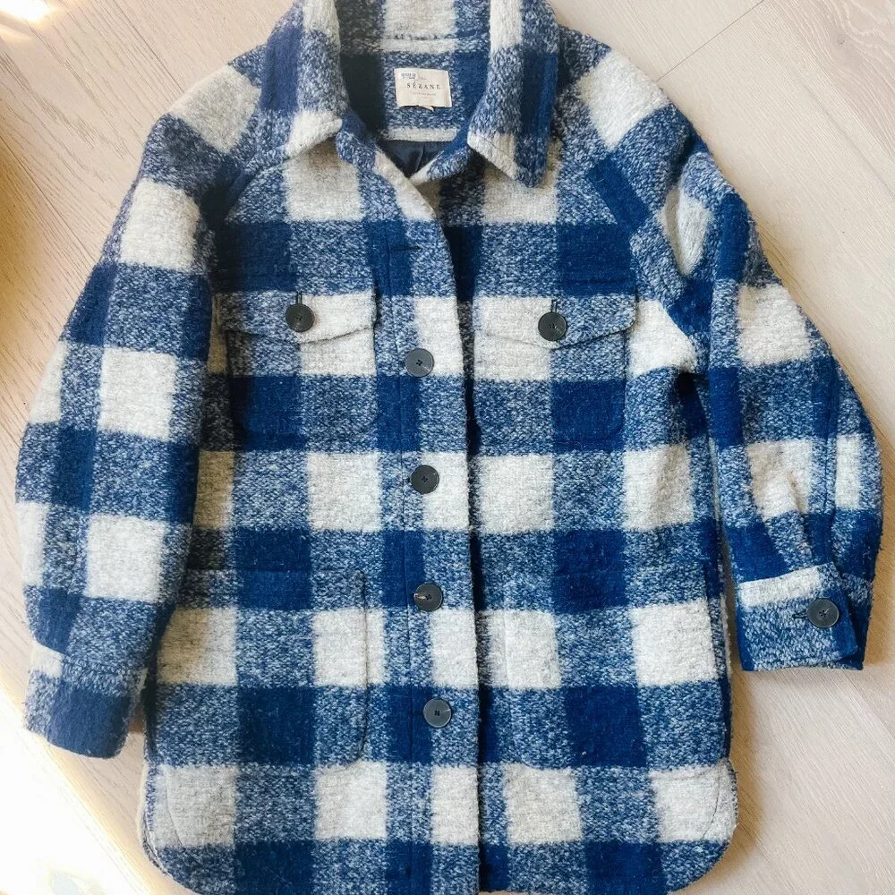 EUC Sezane Manteau Joe Wool Jacket Size XS/34 - Picture 2 of 4